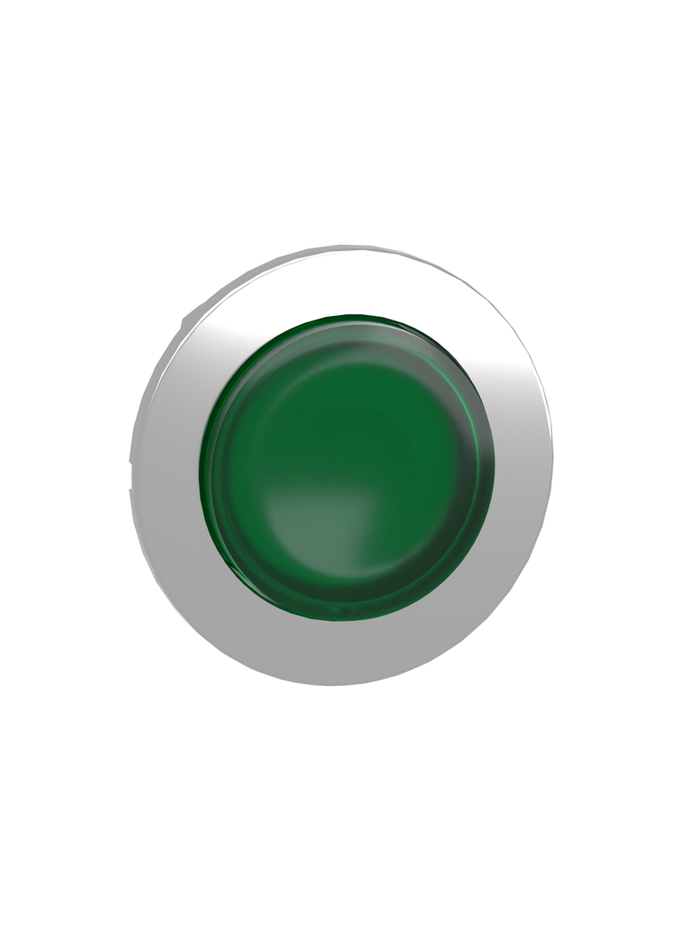 Harmony XB4 Główka przycisku podświetlanego wystający zielony zintegrowany LED