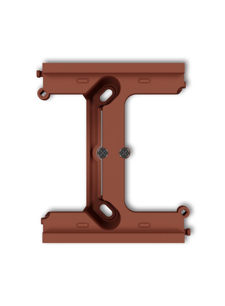 MINI Moduł rozszerzający puszkę natynkową pojedynczą, składaną do ramek wielokrotnych MINI terakota