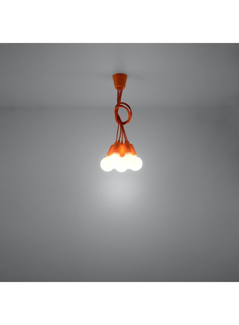 Sollux Lampa wisząca DIEGO 5 pomarańczowy SL.0586