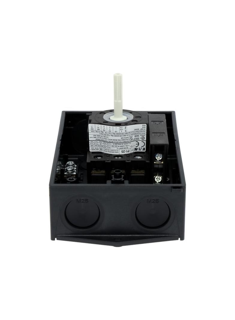 Łącznik krzywkowy 0-1 3P 25A 1Z 1R w obudowie IP65 P1-25/I2/SVB-SW/HI11 207295 EATON