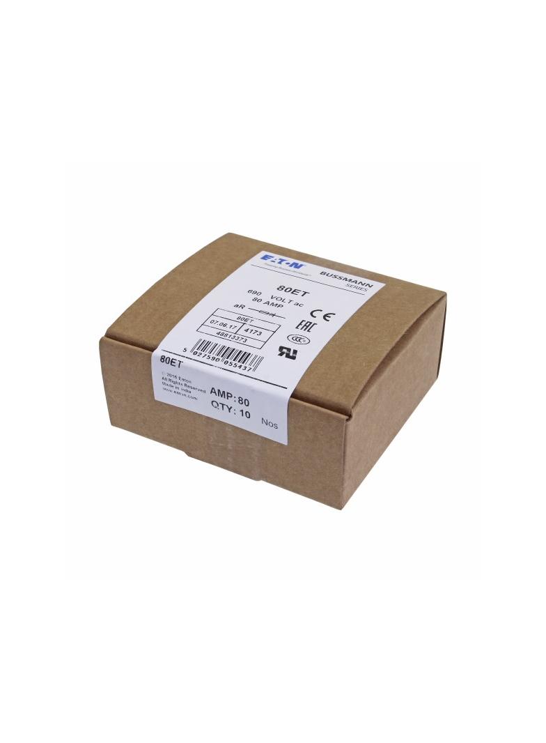 80AMP 690V IEC AC BS88 HIGH SPEED FUSE Wkładka szybka 80A AC 690V DC 500V BS88 19x77 mm a 80ET EATON