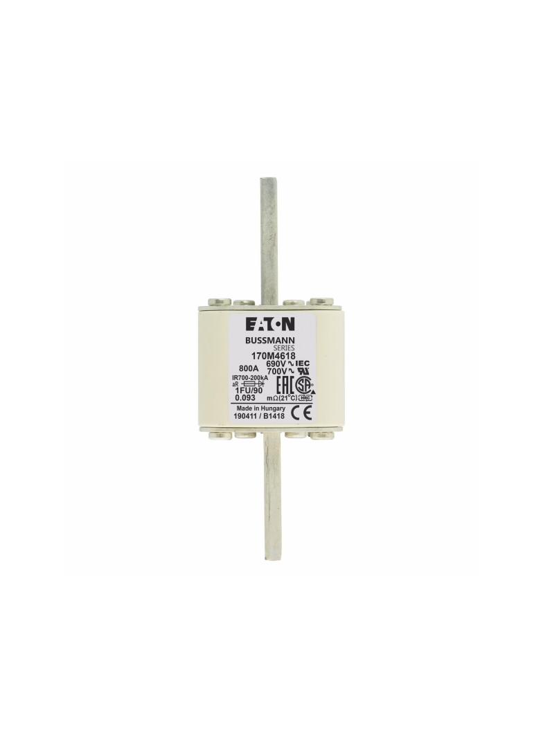 FUSE 800A 690V 1FU/90 AR UC Wkładka szybka 800A AC 690V rozmiar 1 53x69x136 mm aR IEC UL, 170M4618 E