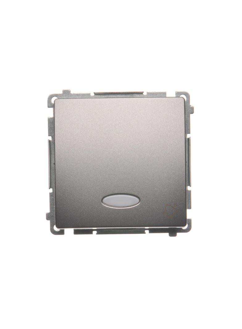 Simon Basic Przycisk dzwonek z podświetleniem LED 10A 250V szybkozłączka stal inox BMD1L.01/21 KONTAKT