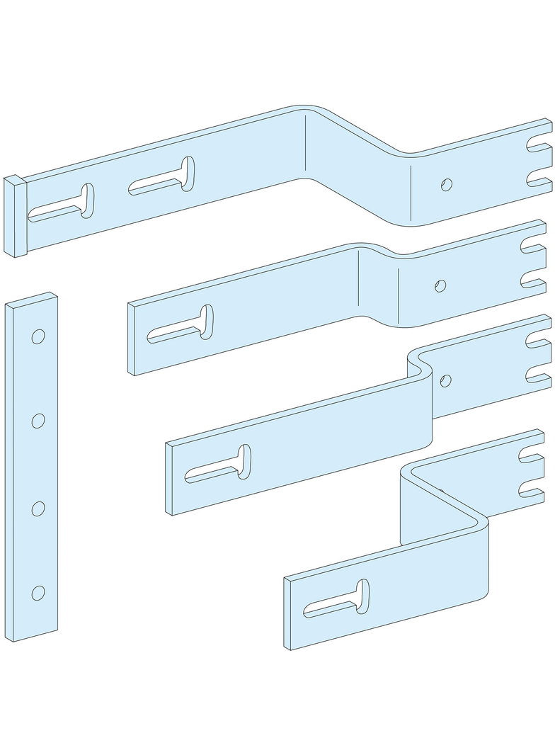 Rozdzielnice PrismaSet, podąłczenie mocowanego poziomo NS z dźwignią/napędem obrot. 4P