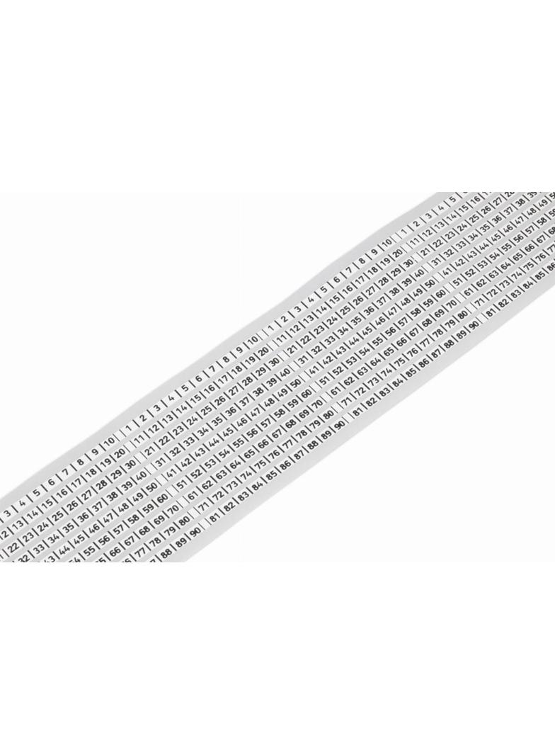 etykiety do opisu ciągłego 9 pasm 3 mm x 25 m białe