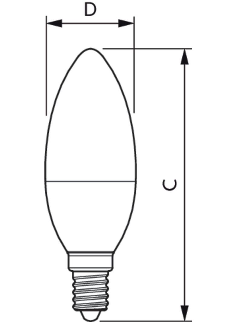 Żarówka LED Kulka PILA 4,9W=40W 470lm / 2700K barwa ciepła LED 40W B35 E14 WW FR 1CT/10 PHILIPS
