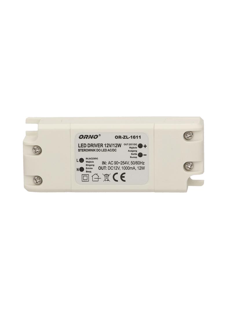 Zasilacz LED 12V DC 12W 1A IP20 OR-ZL-1611 ORNO