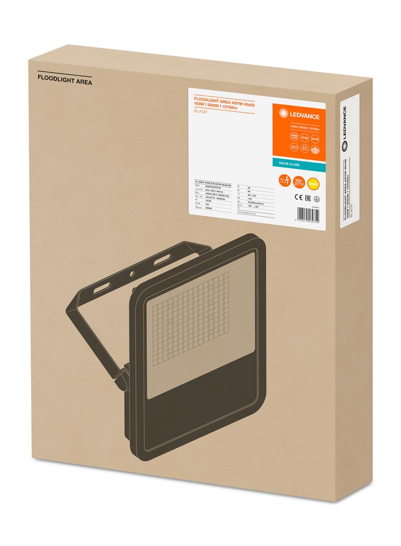 Naświetlacz FLOOD LED AREA 105W 830 ASYM 48x92 black