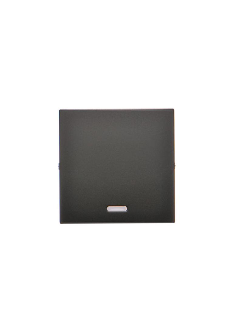 Simon 10 Klawisz pojedynczy z oczkiem do łączników / przycisków z podświetleniem czarny