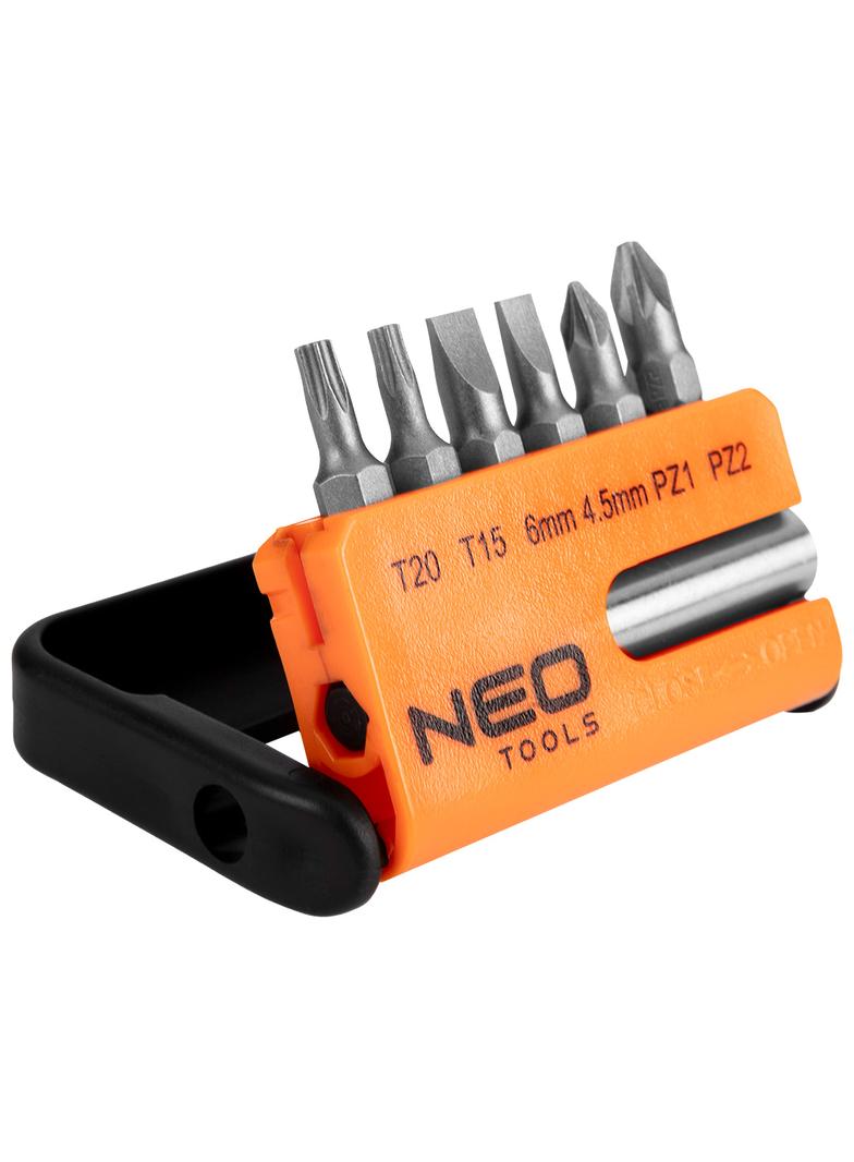 Końcówki wkrętakowe z uchwytem, zestaw 7 szt.