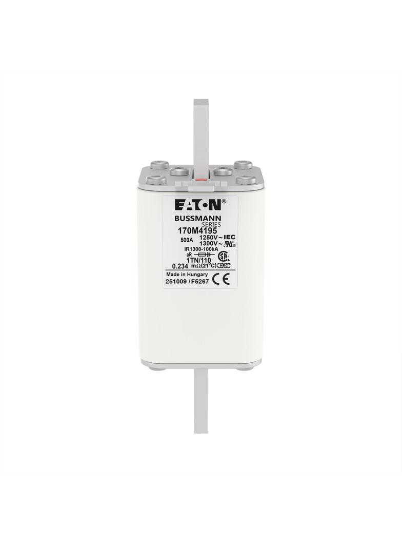 FUSE 500A 1250V 1TN/110 AR CU Wkładka szybka 500A AC 1250V rozmiar 1 53x66x138 mm aR DIN I 170M4195