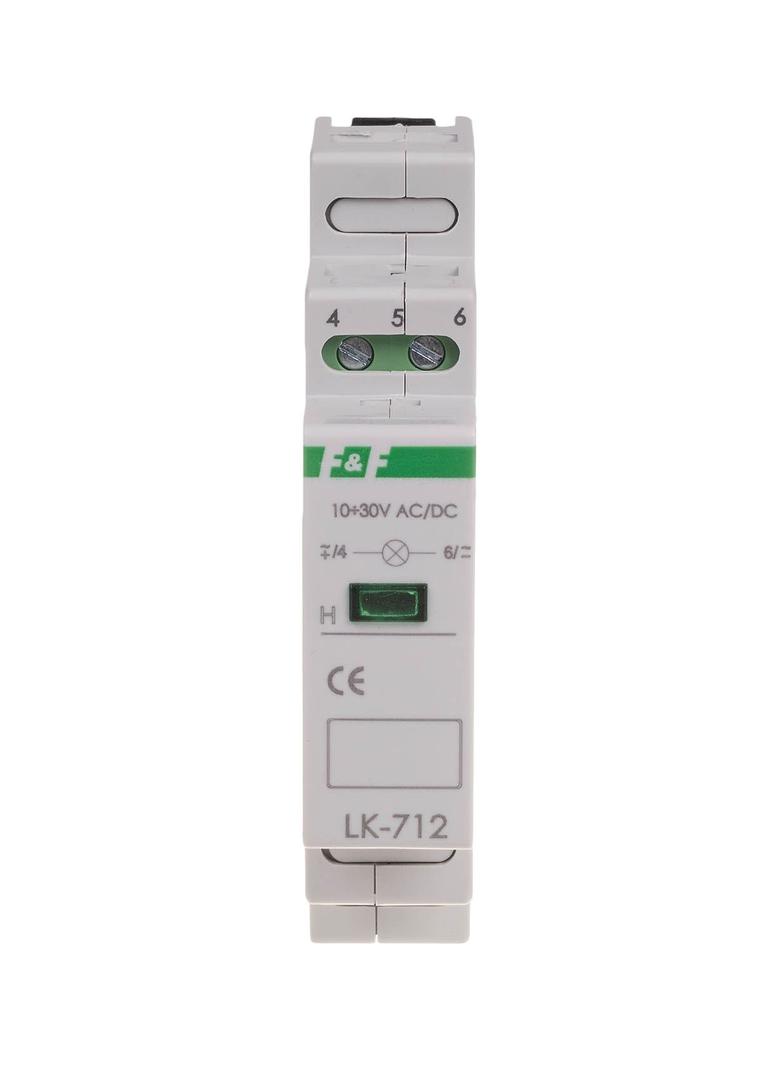 Lampka kontrolna zasilania - jednofazowa LK-712 G 10-30V LK-712G-10-30V F&F