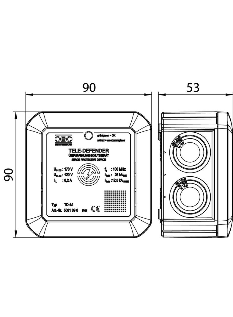 TD-4/I, Ogranicznik przepięć