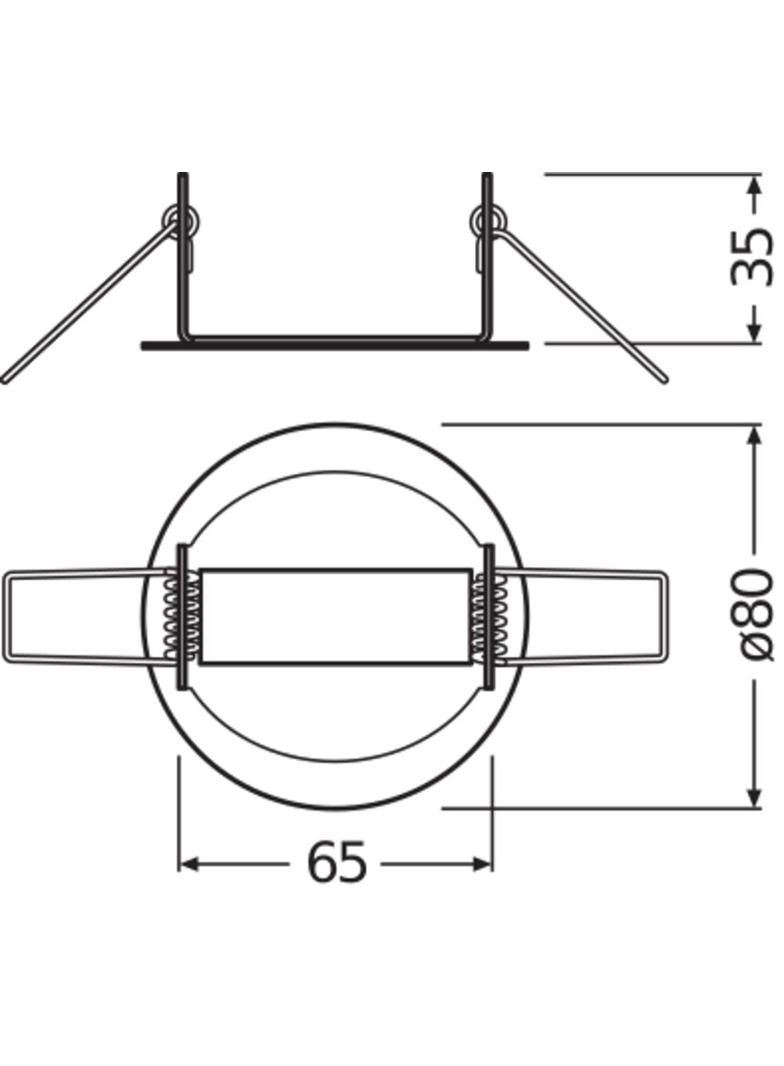 Adapter do montażu czujników w suficie podwieszanym DALI LS/PD CI KIT