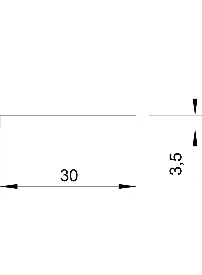 5052 DIN 30X3.5, PŁASKOWNIK