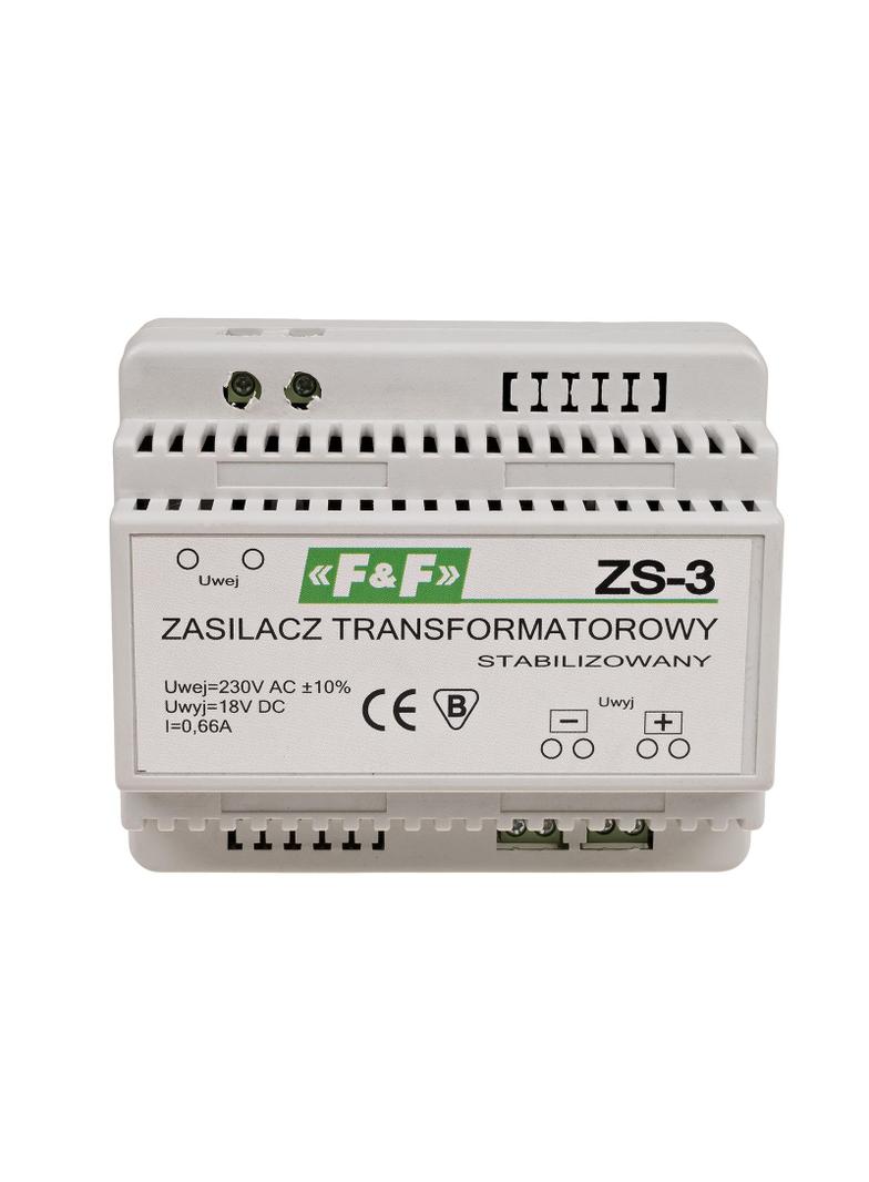 Zasilacz stabilizowany 18V DC 0,66A ZS-3 F&F