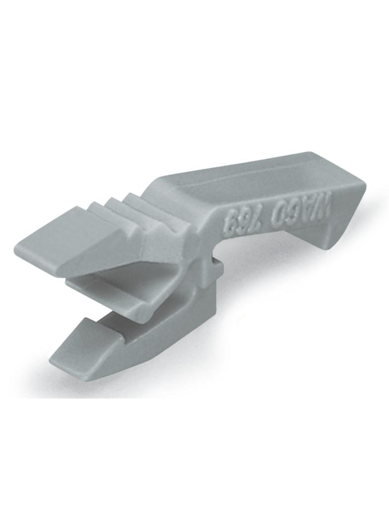 zaczep montażowy do wtyków 1-torowych szary