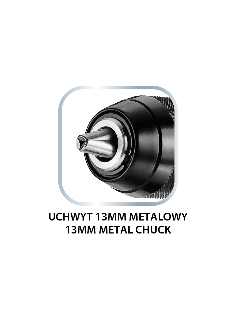 Wiertarko-wkrętarka udarowa bezszczotkowa 18V, uchwyt 13mm, compact, Energy+, bez akumulatora