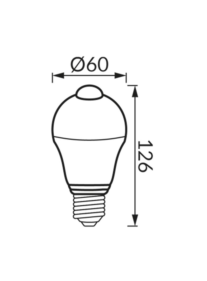 Lampa SMD LED z czujnikiem ruchu ERSTE LED PIR E27 12W NW