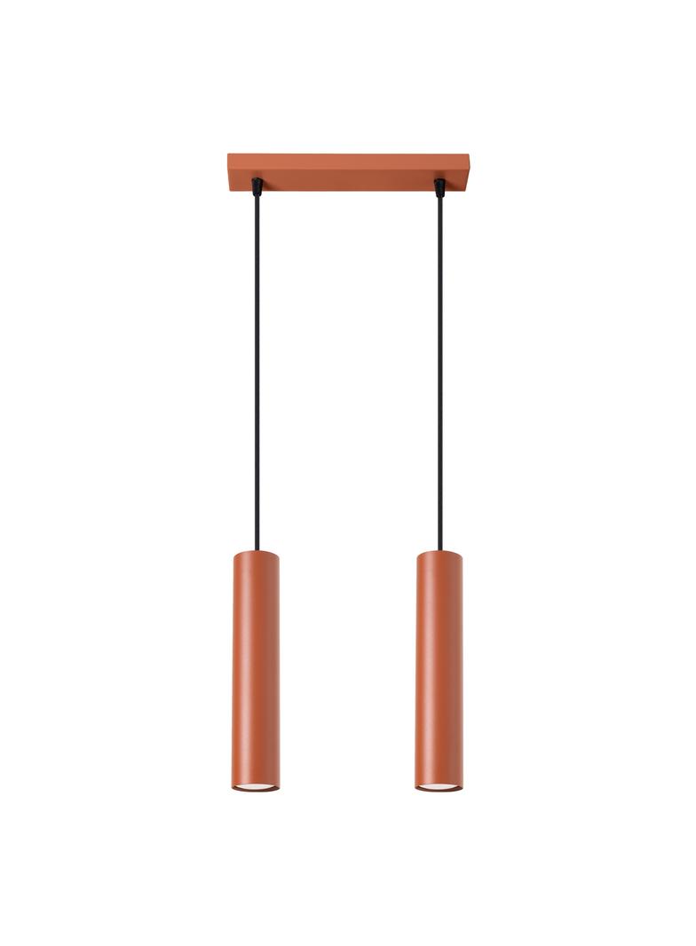 Sollux Lampa wisząca LAGOS 2 ochra czerwona SL.1490