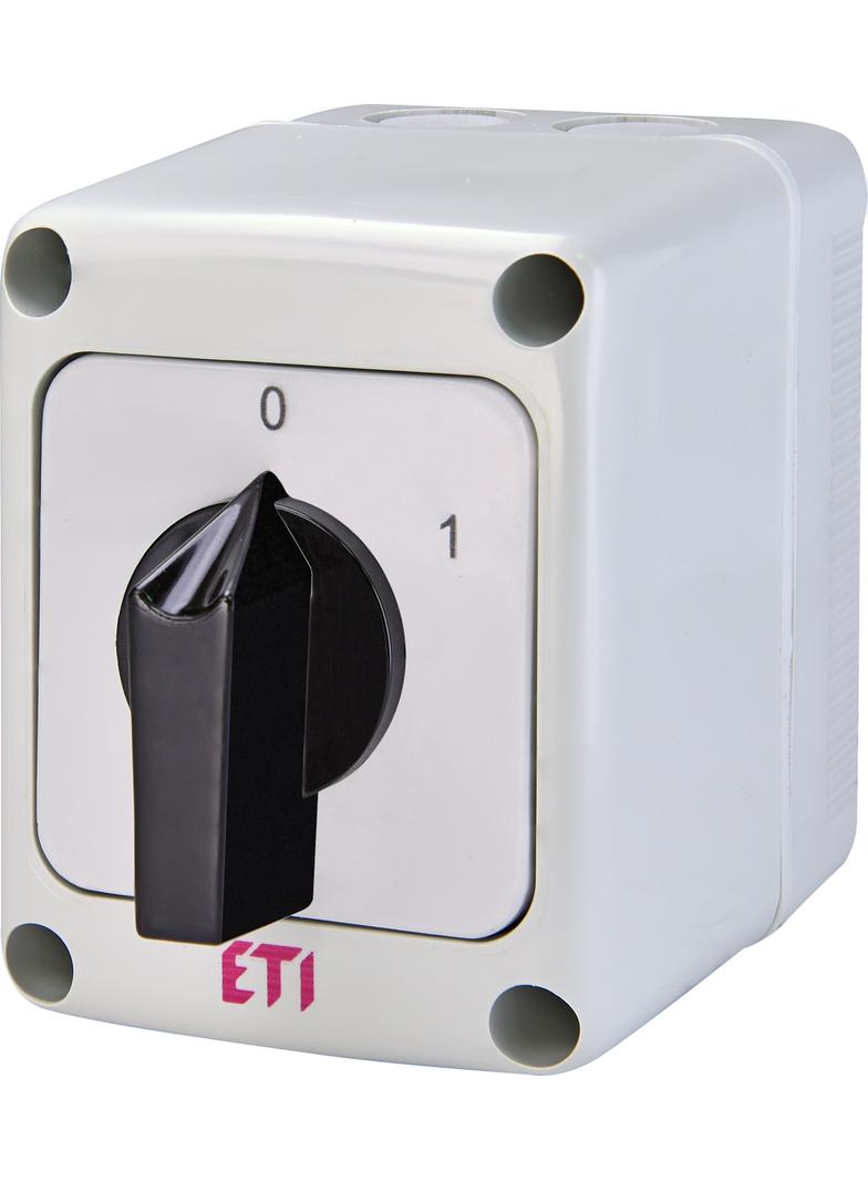 Przełącznik 0-1 3P w obudowie CS 16 10 PN 004773164 ETI