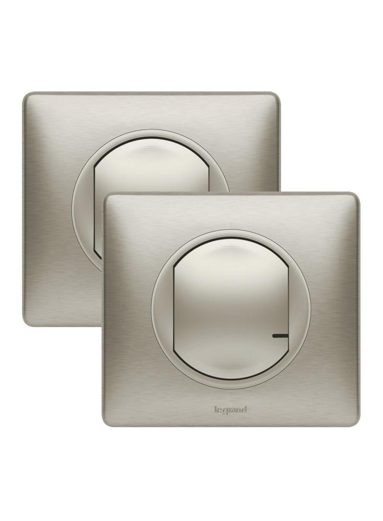 CELIANE WITH NETATMO - ZESTAW GOTOWY DO MONTAŻU ŁĄCZNIK CONNECTED+ŁĄCZIK BEZPRZEWODOWY TYTANOWY, Leg