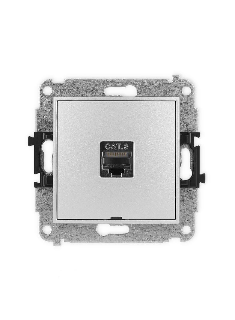 ICON Mechanizm gniazda komputerowego pojedynczego 1xRJ45, kat. 8, ekranowany, 8-stykowy, bez pola op