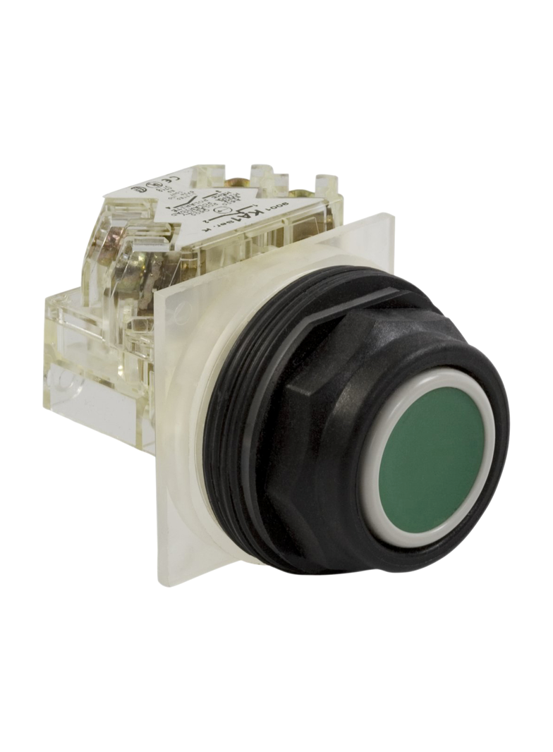 Harmony 9001SK Przycisk kryty O30 zielony samopowrotny 1 OC plastikowy ośmiokątny