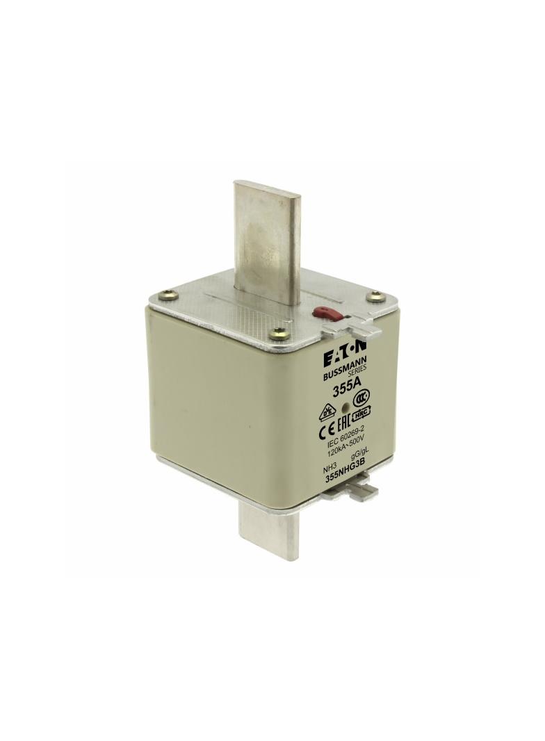 NH FUSE 355AMP 500V gG SIZE 3 DUAL IND Wkładka NH3 355A 500V GL/GG podwójny wskaźnik 355NHG3B EATON
