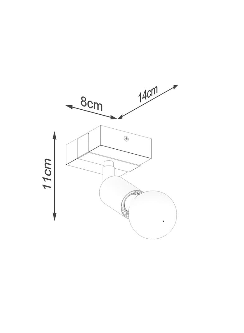 Sollux Kinkiet ZUCA czarny SL.1295