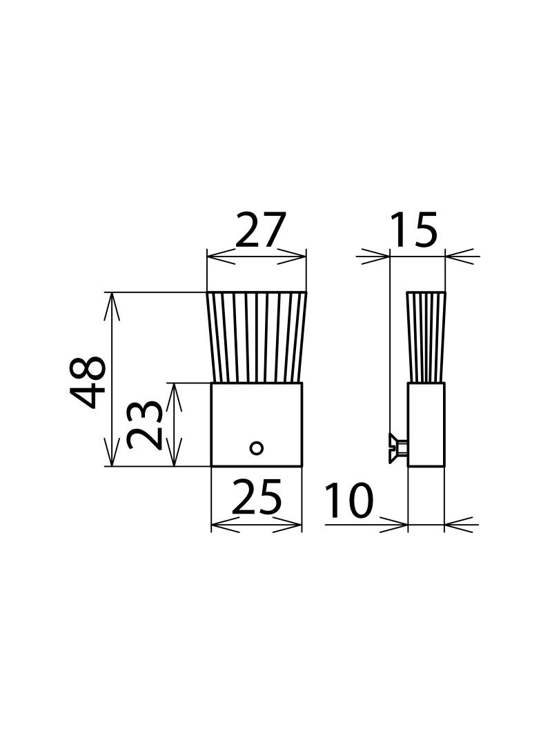 Pędzel zapasowy do dysz 25 mm (3 szt.)