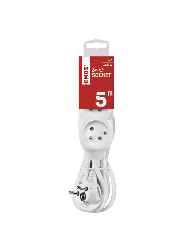 Przedłużacz 3 gniazda 5m 3× 1,5mm P0315R EMOS