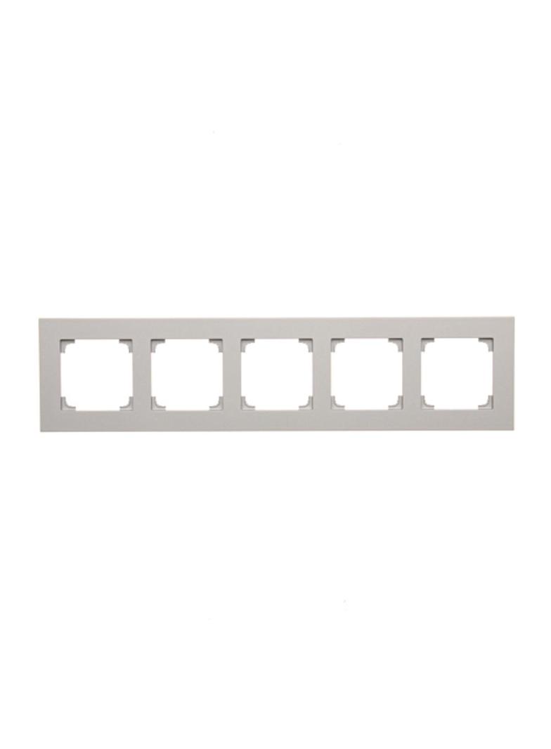 Simon 55 Ramka pięciokrotna 5-krotna LINE Aluminium mat TR5/143 KONTAKT