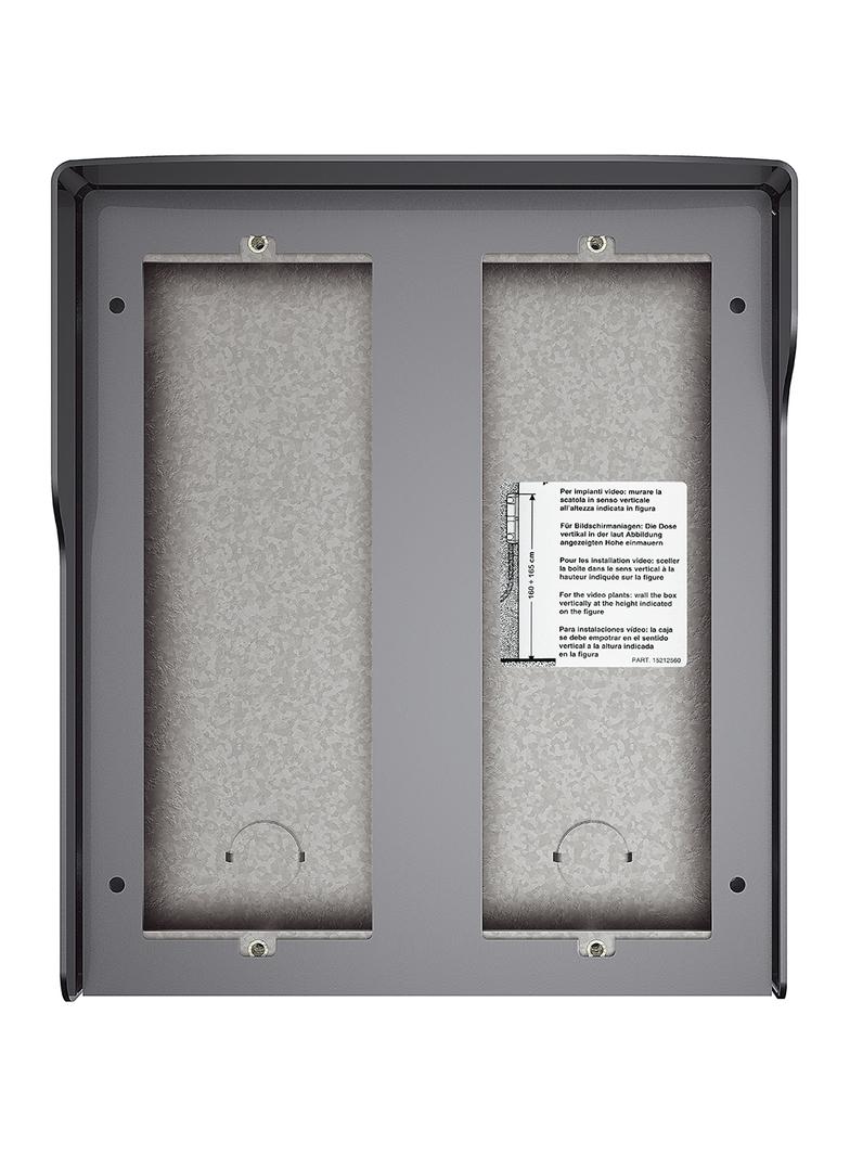 Obudowa natynkowa z daszkiem do paneli Sfera - 6 modułów - Stalowoszara, Bticino