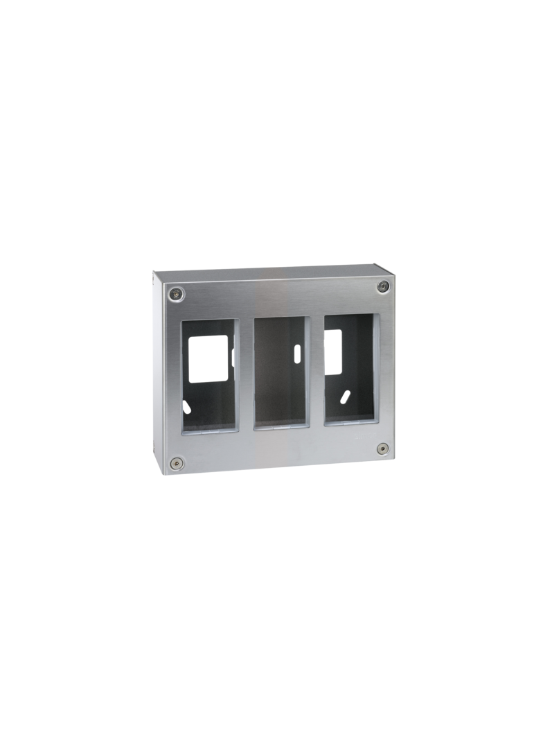 Simon Connect Obudowa natynkowa S500 METAL 3-modułowa 6x K45 kompletna 51000013-036 KONTAKT