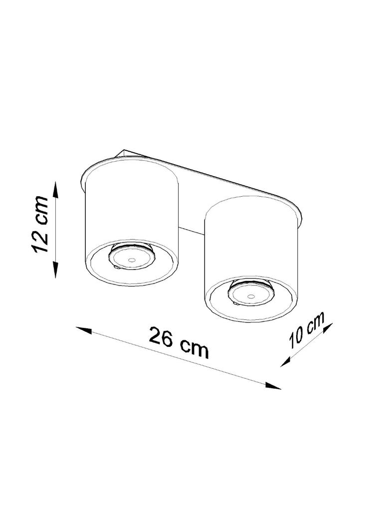 Sollux Plafon ORBIS 2 biały SL.0056