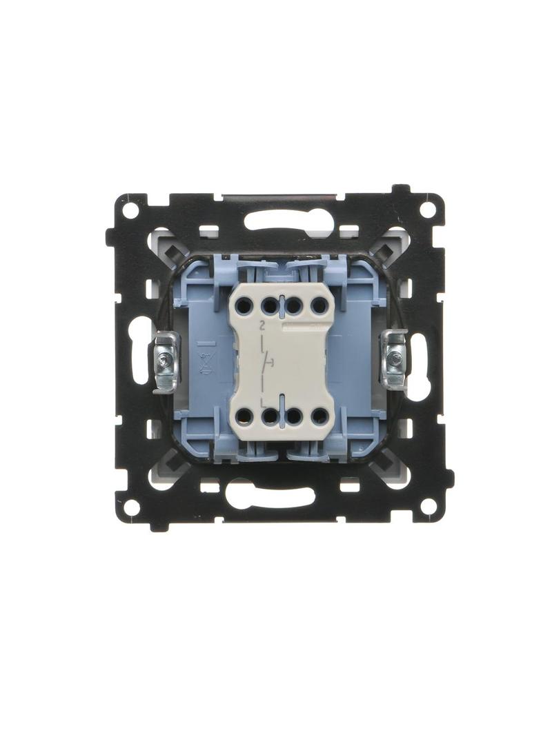 Simon 55 Przycisk zwierny pojedynczy zwierny bez piktogramu szybkozłączka Jasnoszary mat