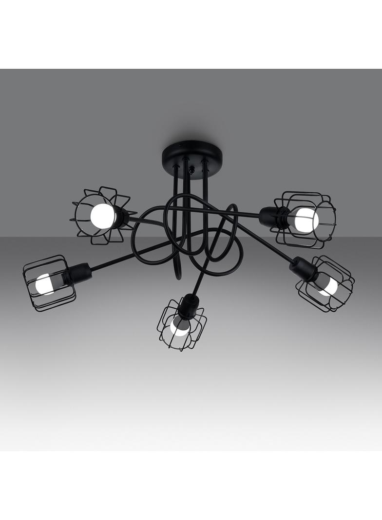Sollux Żyrandol BELUCI 5S czarny SL.1119