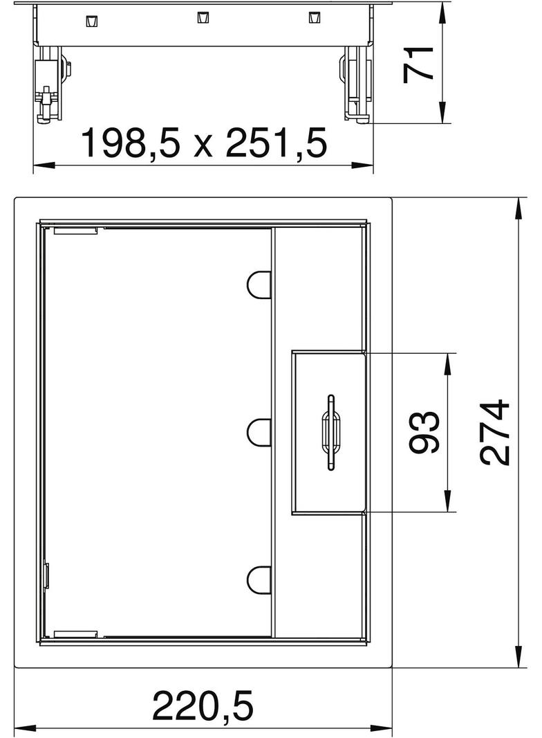 GES6M-2 10U, Kaseta zasilająca