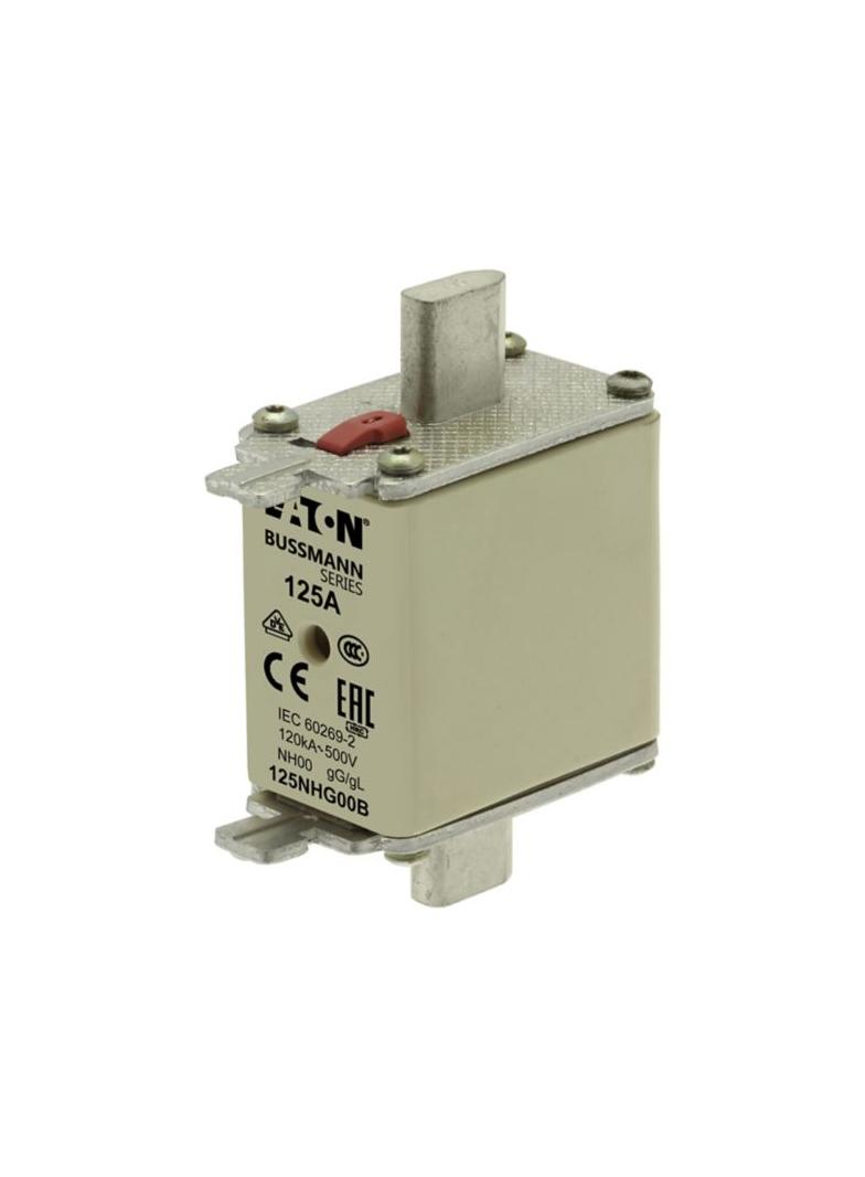NH FUSE 125A 500V GG/GL SIZE 00 Wkładka NH00 125A 500V GL/GG podwójny wskaźnik 125NHG00B EATON