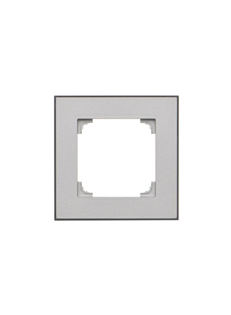 Simon 55 Ramka pojedyncza 1-krotna DUO Aluminium podstawa czarna TRD1.149/143 KONTAKT