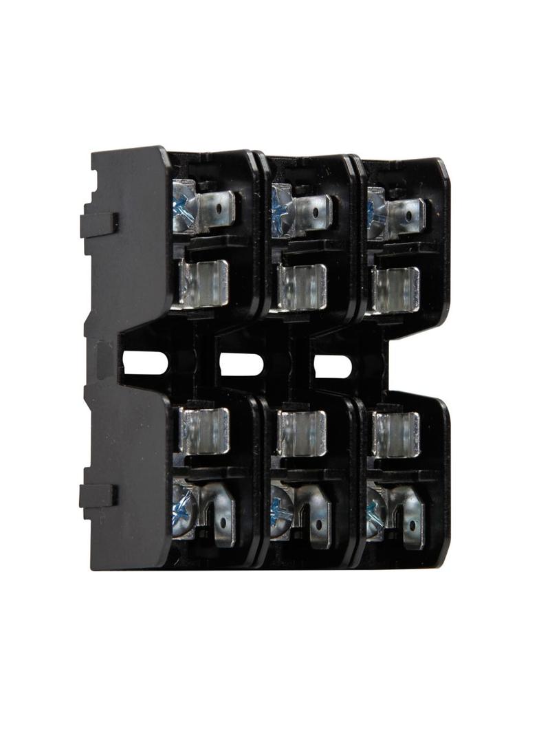 MIDGET FUSE BLOCK W/ SCREW & QC - 3 POLE Blok bezpiecznikowy BMM 600V 30A Zacisk śrubowy z szybko BM