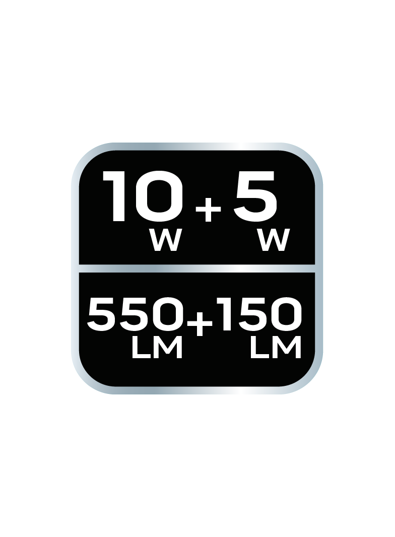 Lampa warsztatowa 550 lm COB LED + baza + ładowarka