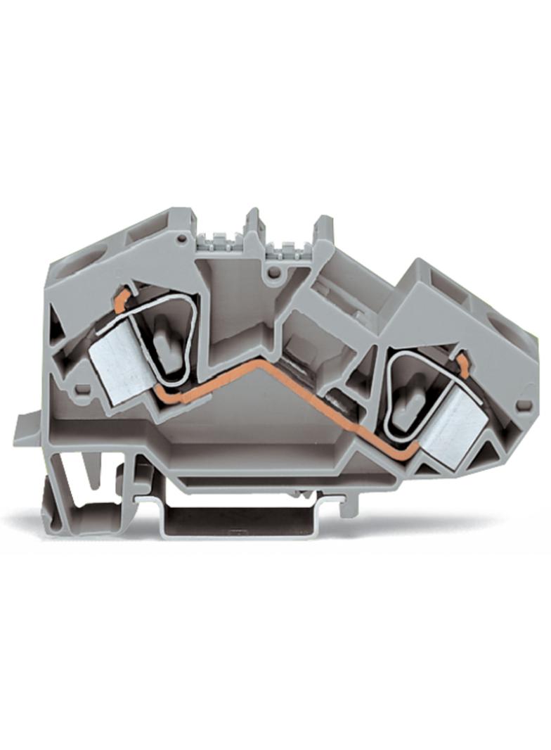 topJob złączka 2-przewodowa 16 mm2 jasnoszara