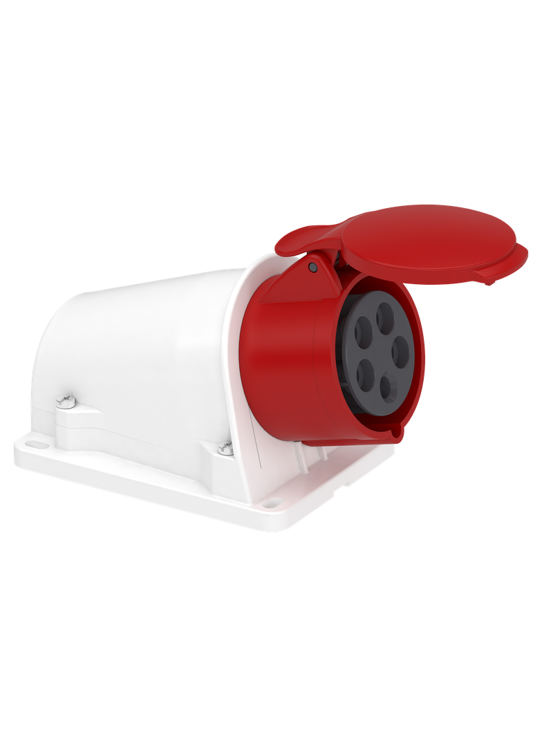 Gniazdo Pratika zaciski sprężynowe IP44 3P+N+PE 16A