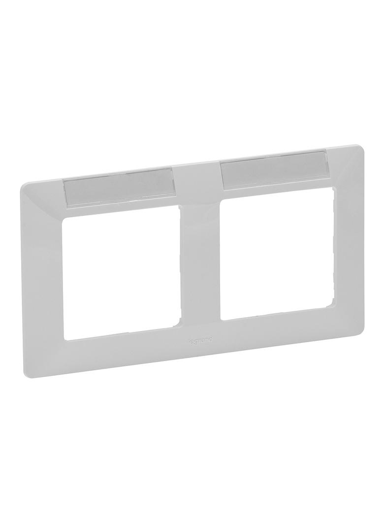 Valif:Ramka x2 Biała Z Etykiet 754012 LEGRAND