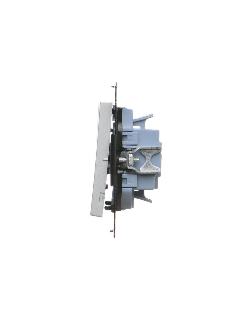 Simon 55 Łącznik potrójny szybkozłączka Aluminium mat TW31.01/143 KONTAKT