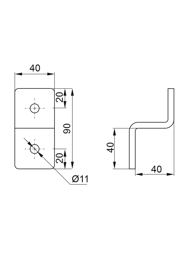 LCO3 Łącznik ceownika 6,0 mm