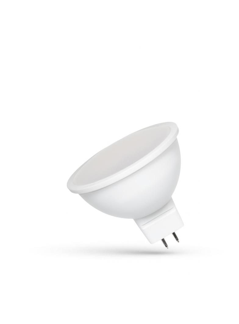 LED MR16 12V 6W SMD CW z MLECZNĄ SZYBKĄ BIALA SPECTRUM