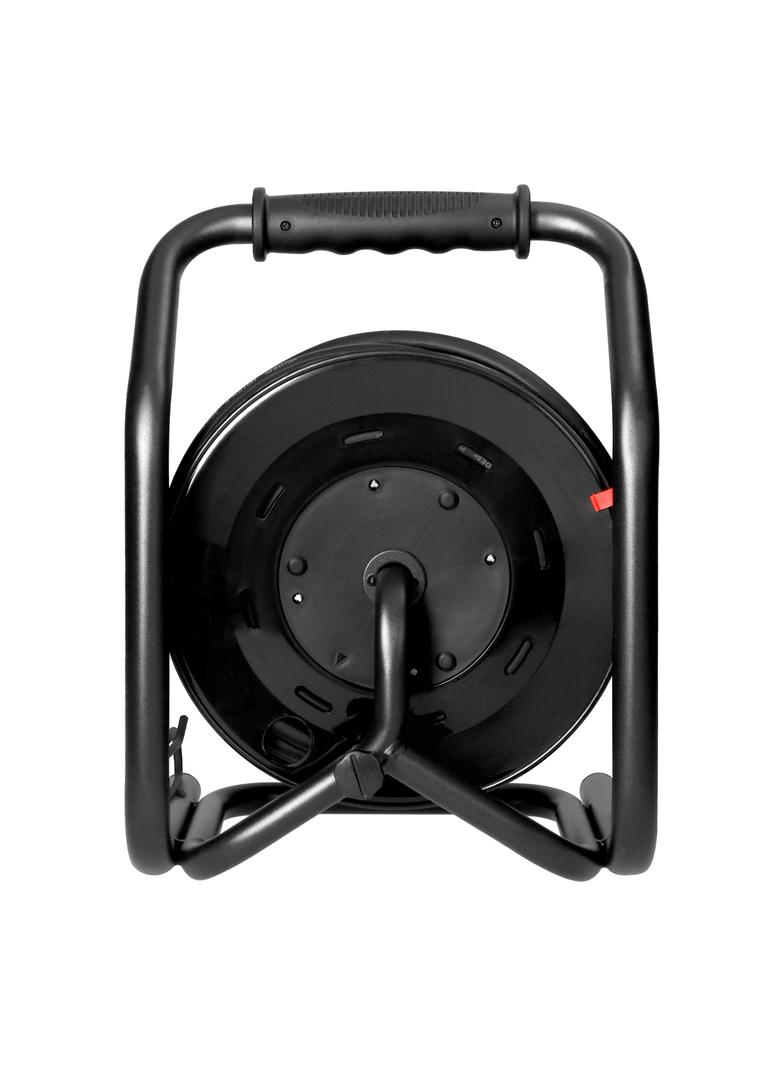 Przedłużacz bębnowy profesjonalny IP44, 4 gniazda 2P+Z, kabel gumowy olejoodporny, H07RN-F 3x2,5mm2,